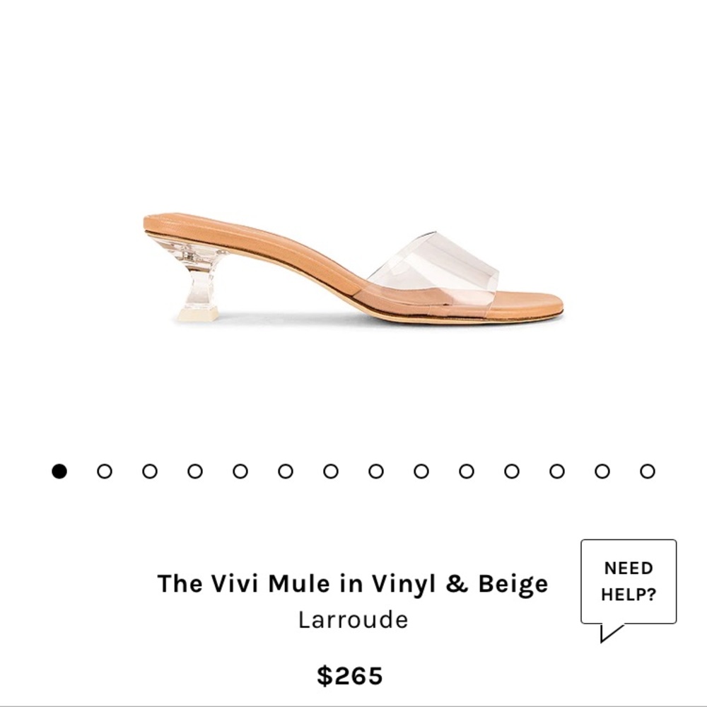 Flattering midi heel “Cinderella sandal” by Larroude for REVOLVE